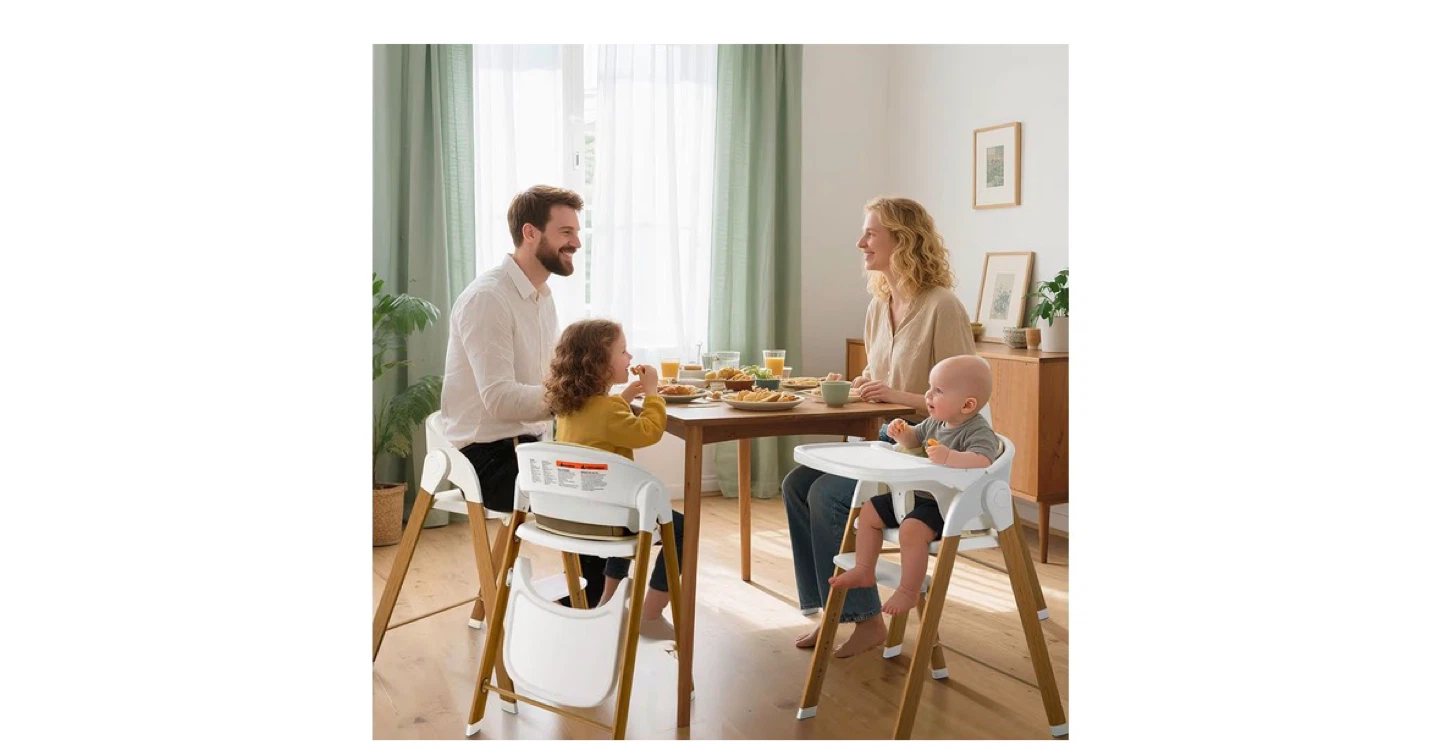 Adjustable High Chair with Tray - photo 2