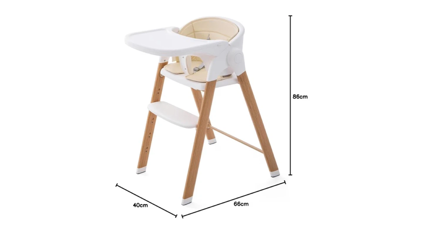 Adjustable High Chair with Tray - photo 3