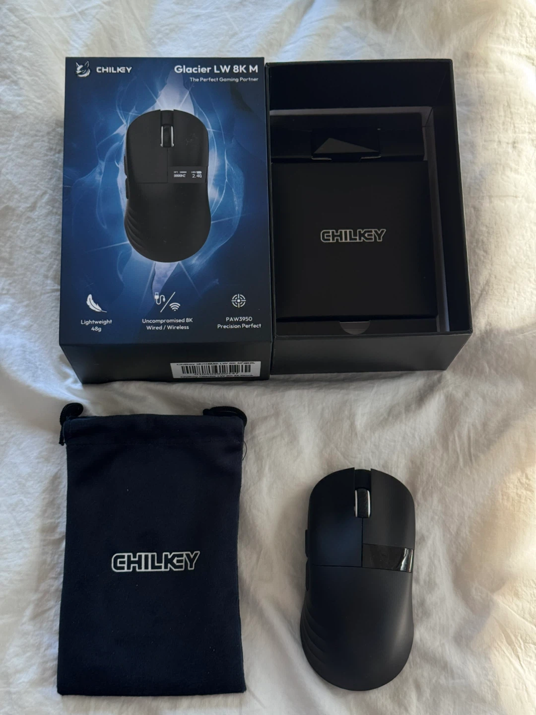 CHILKEY Glacier LW 8K Wireless Gaming Mouse Black - photo 3