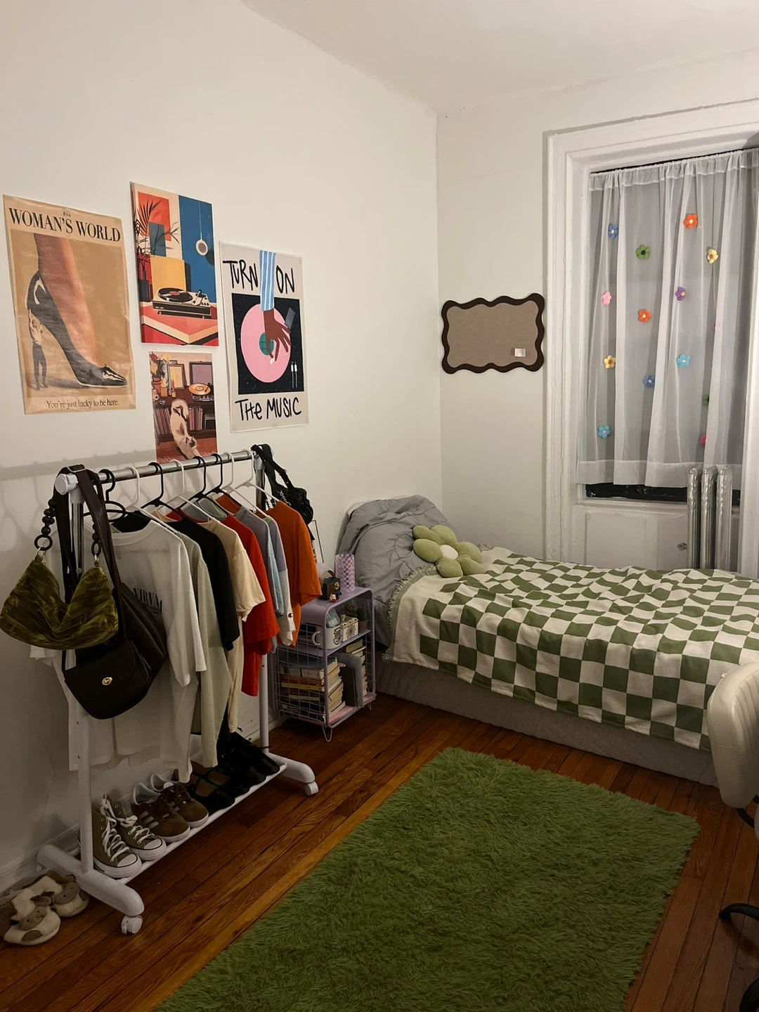Green Checkerboard Bedding Set