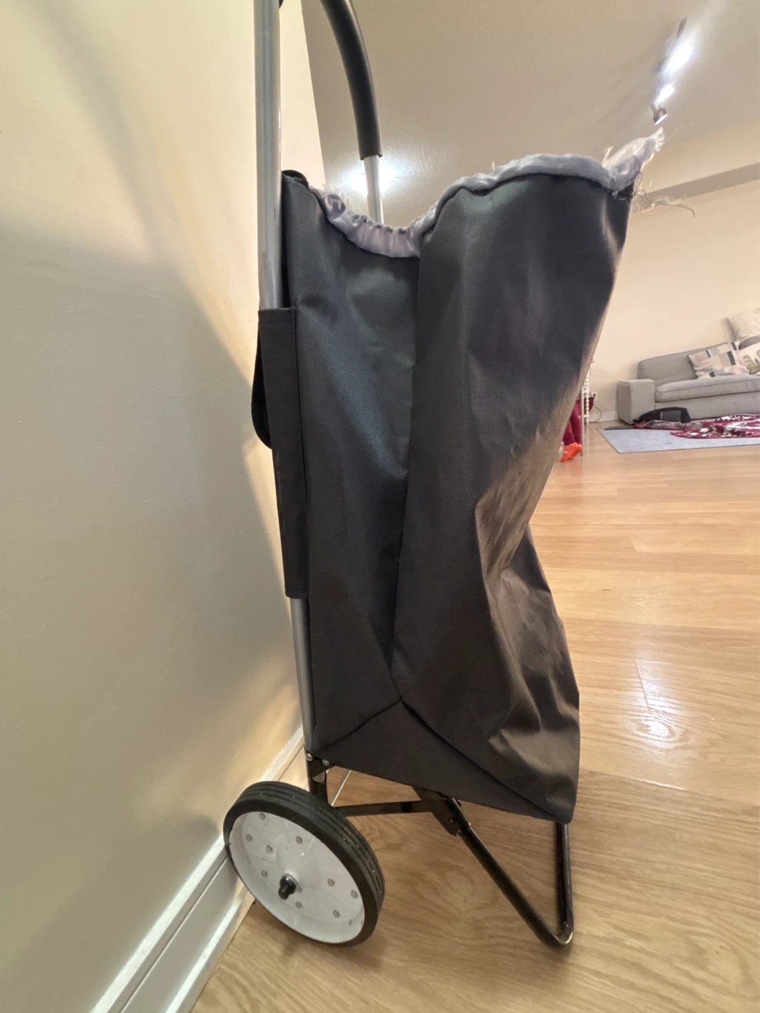 Grey Rolling Shopping Cart - photo 2
