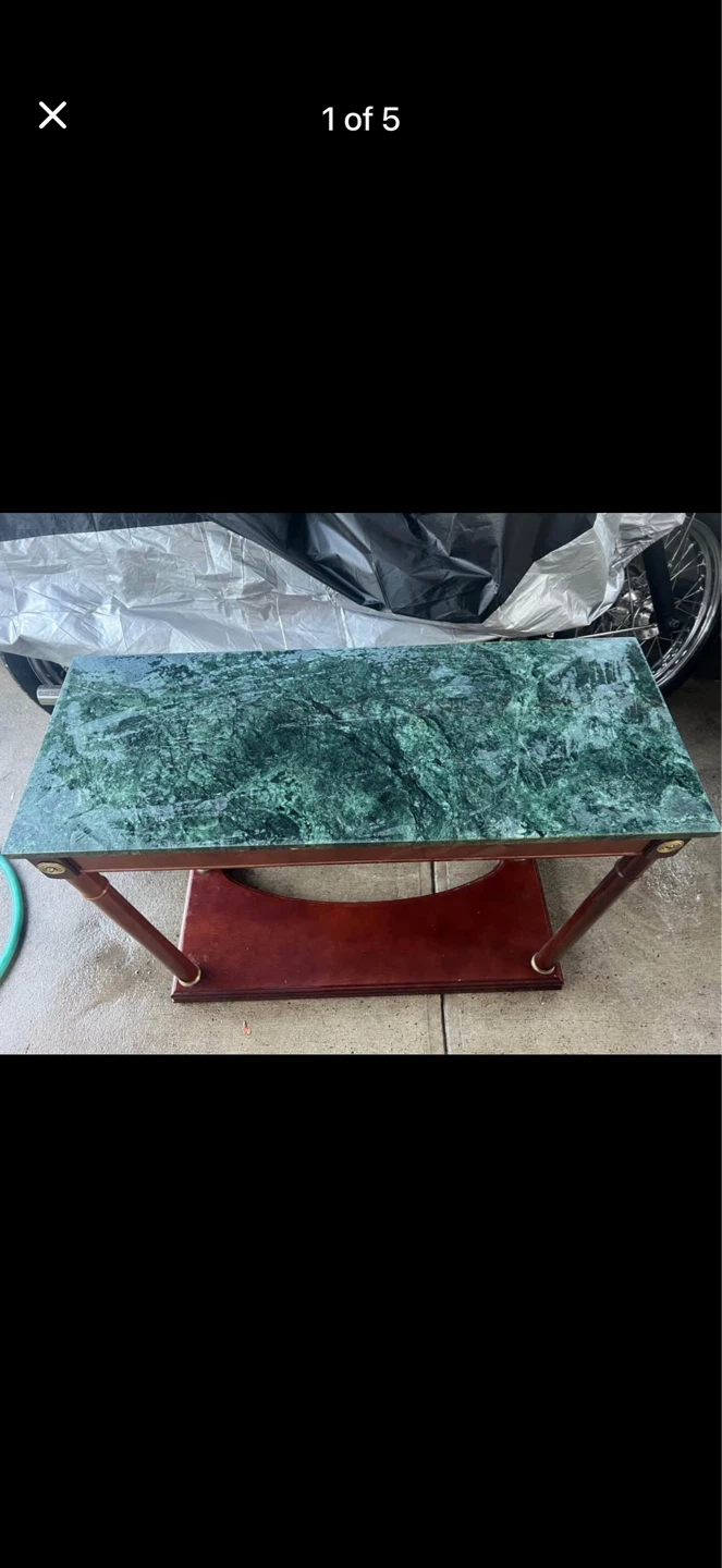 Marble Top Accent Table - photo 3