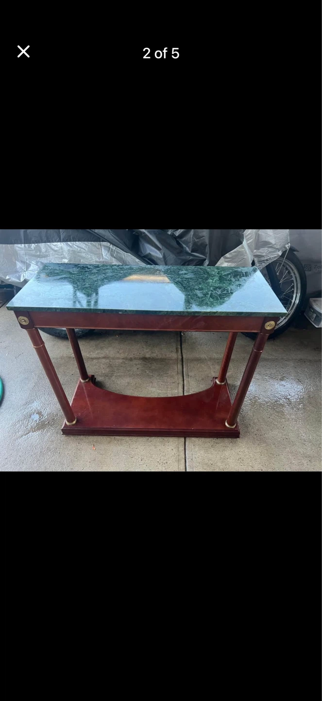 Marble Top Accent Table - photo 2