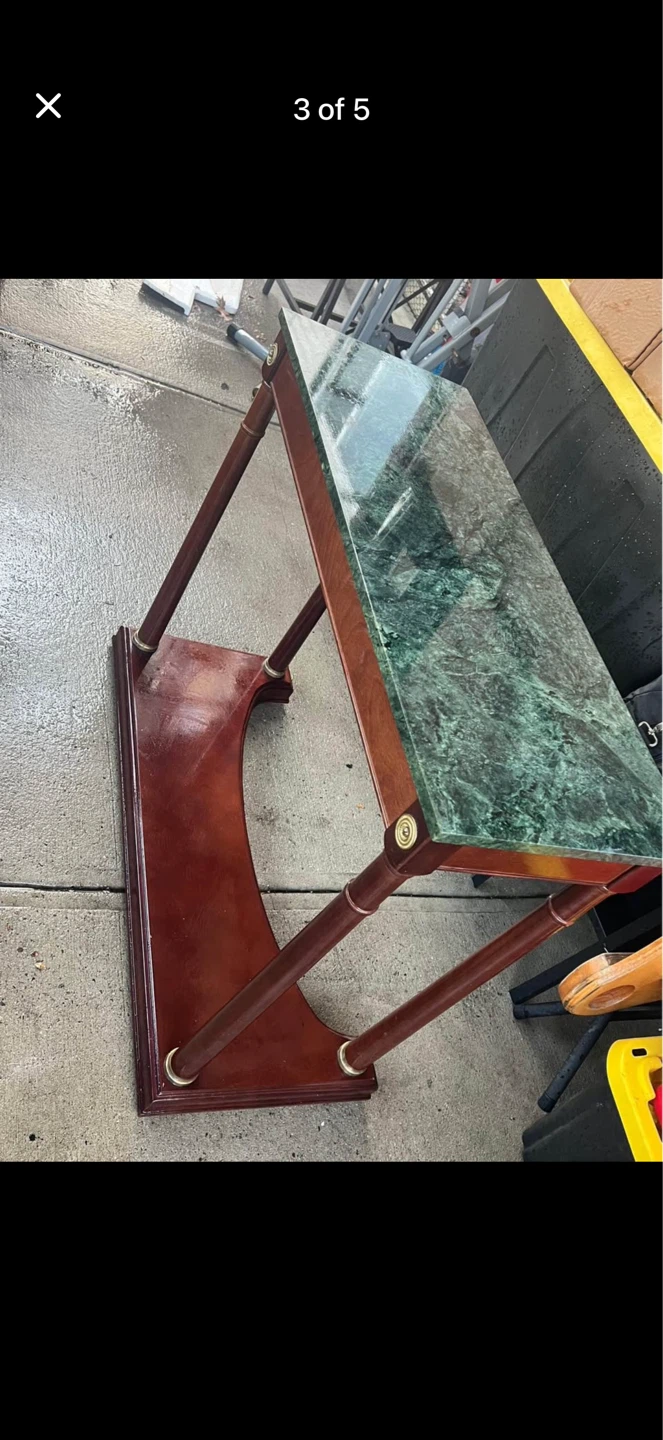 Marble Top Accent Table