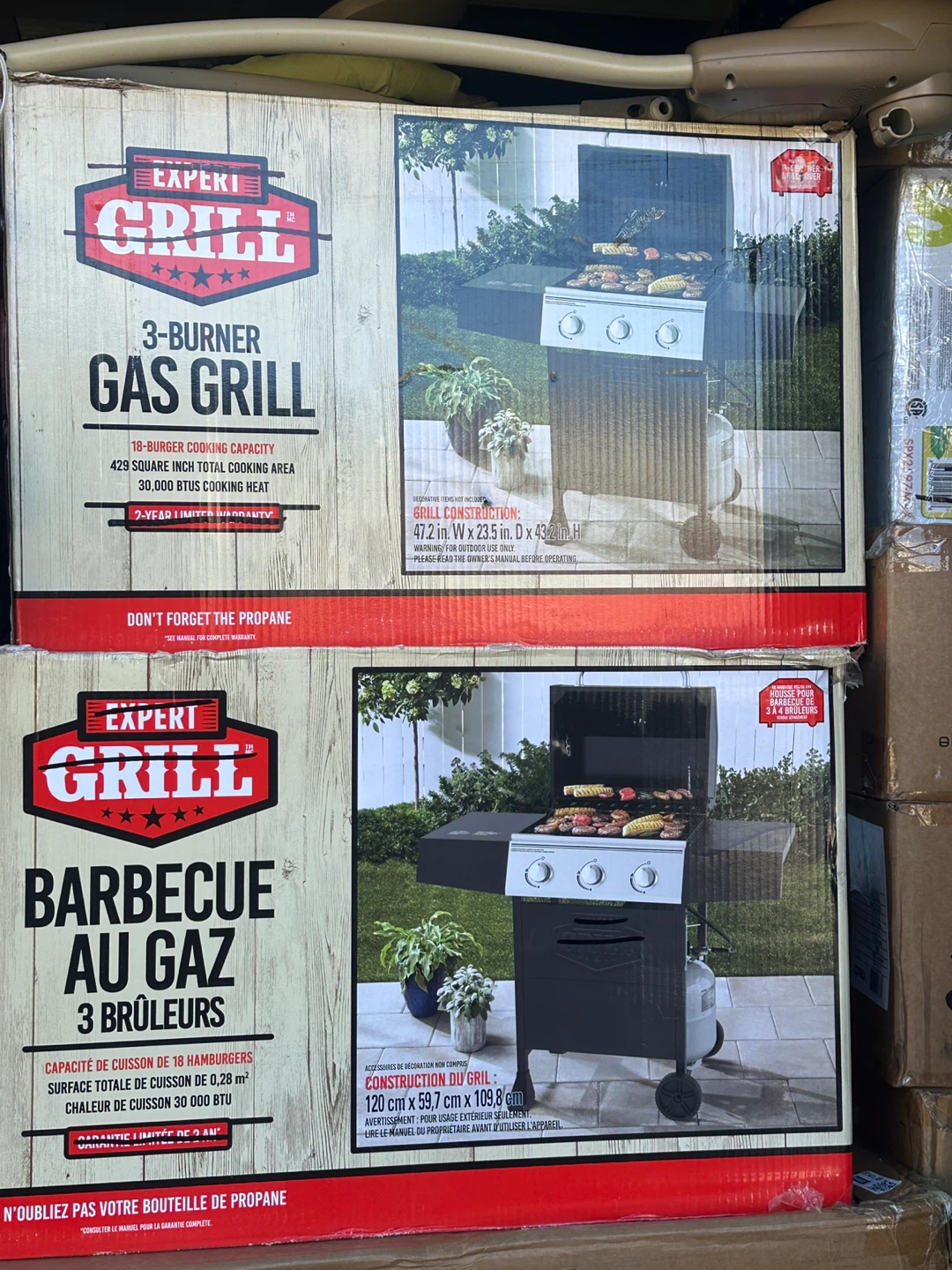 Brandnew 3 Burner Propane Gas Grill - photo 3