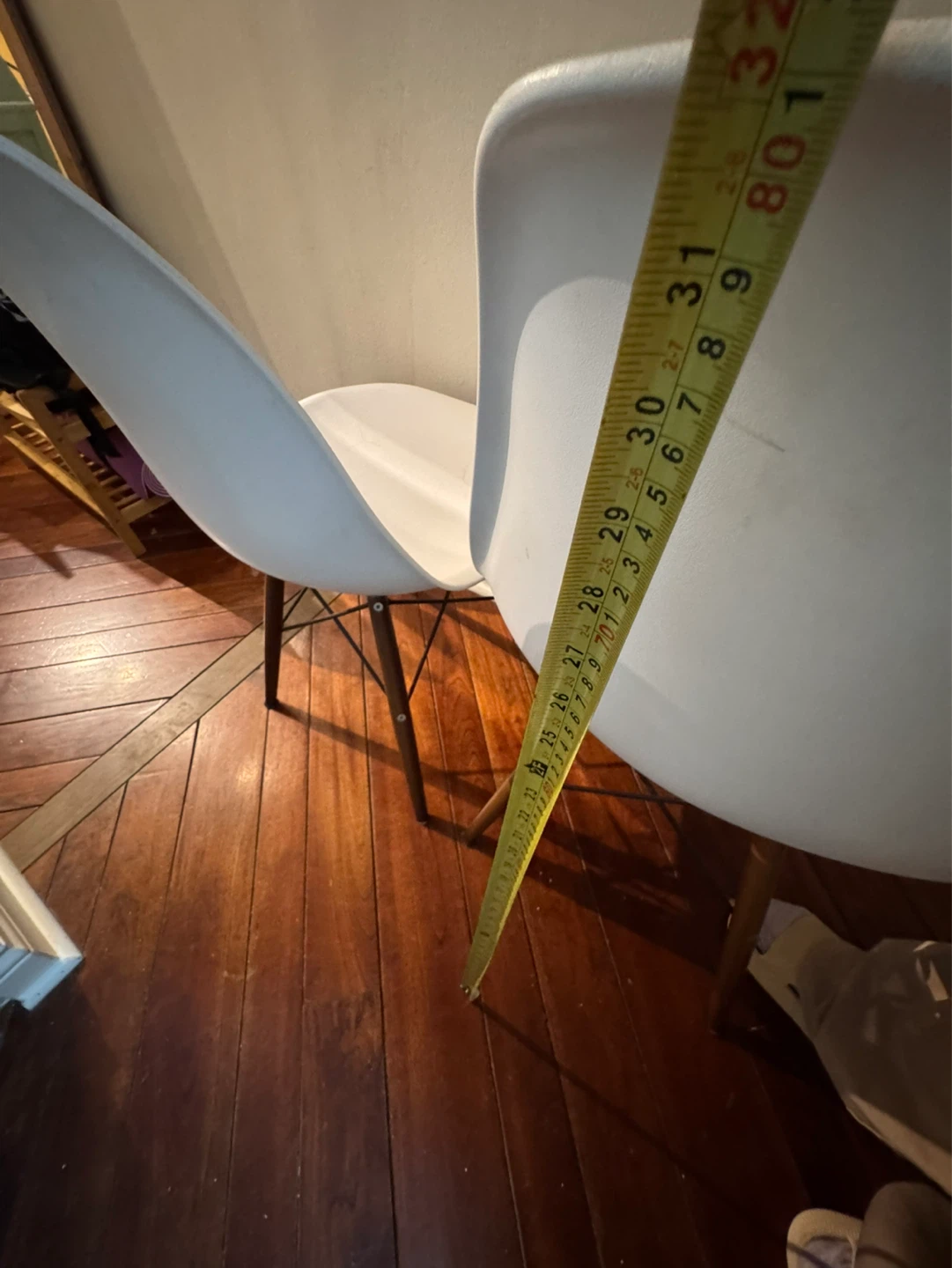 White Molded Dining Chairs (Pair) - photo 5