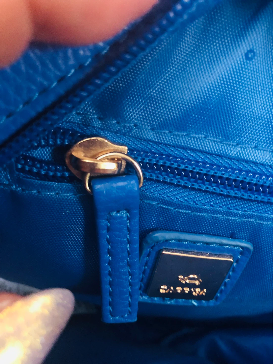 Carpisa Blue Quilted Round Crossbody Bag - photo 3