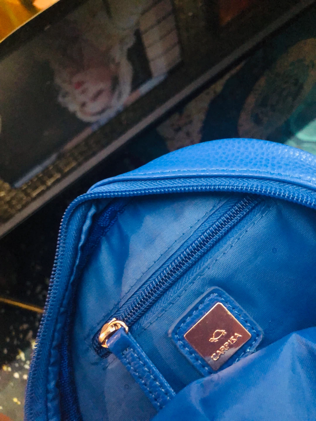 Carpisa Blue Quilted Round Crossbody Bag - photo 4