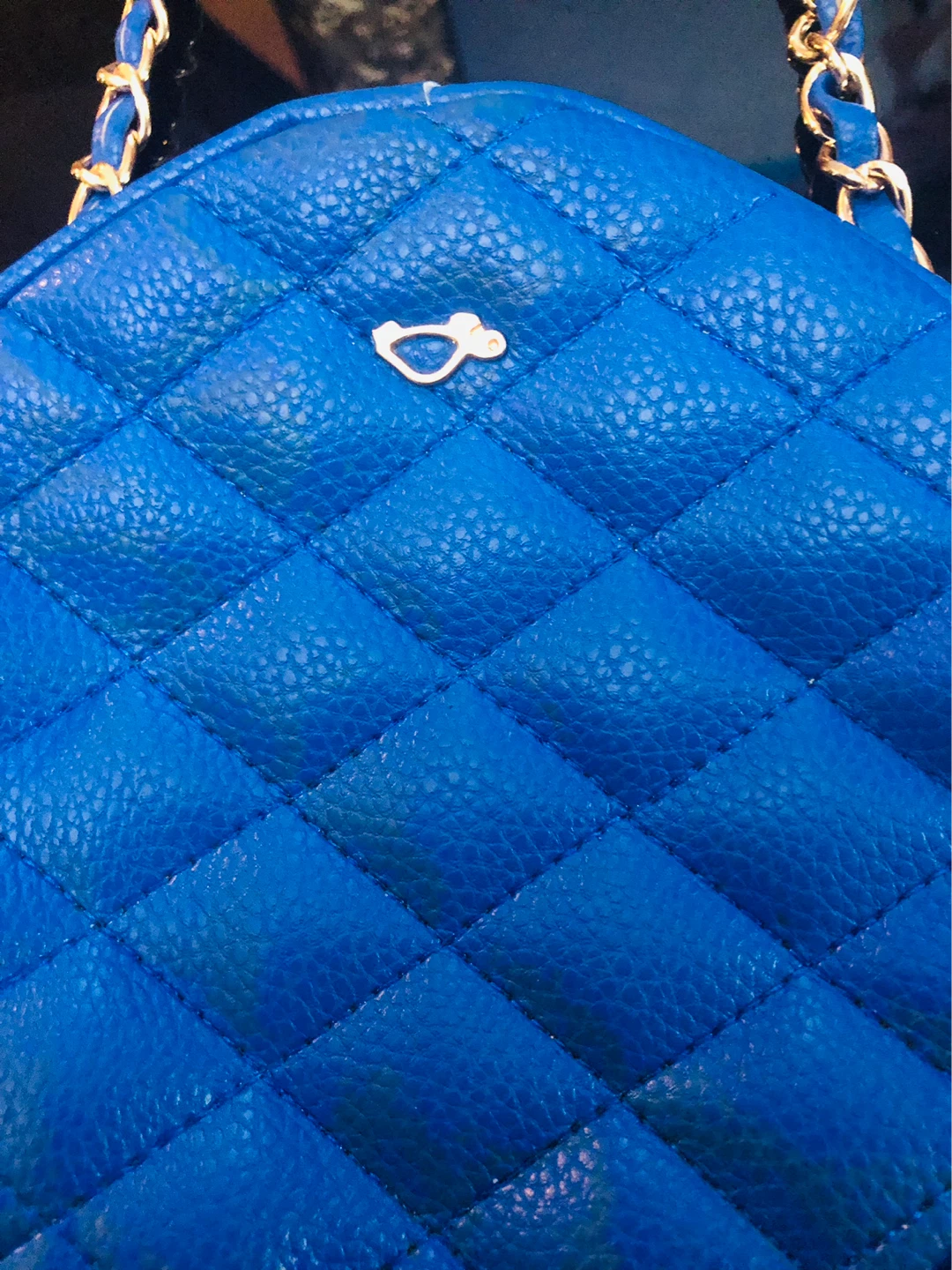 Carpisa Blue Quilted Round Crossbody Bag - photo 2