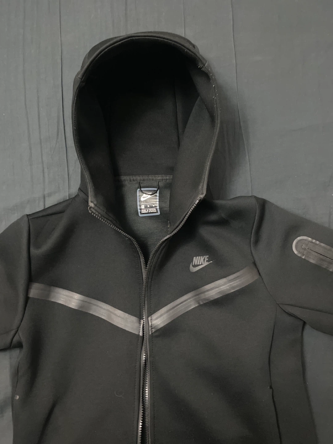 Nike Tech Fleece Full-Zip Hoodie Black Size M
