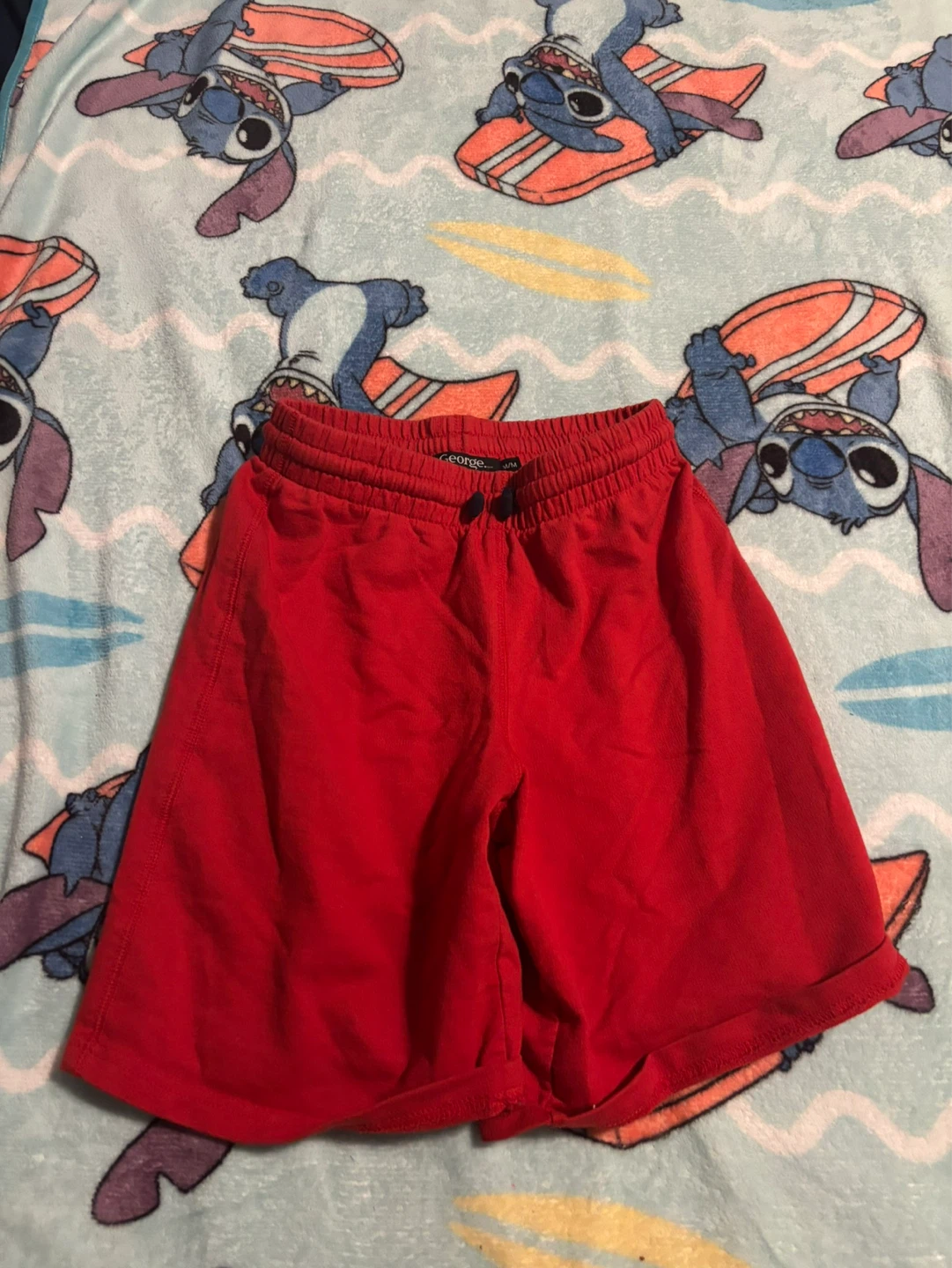 George Red Athletic Shorts M/M boys