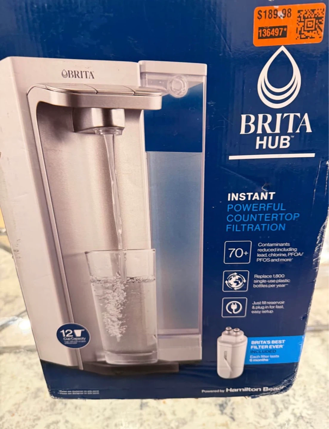 Brita Hub Instant Powerful Countertop Filtration System
