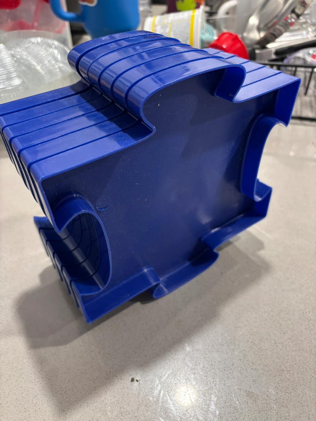 Blue Plastic Tiered Puzzle Tray - photo 2