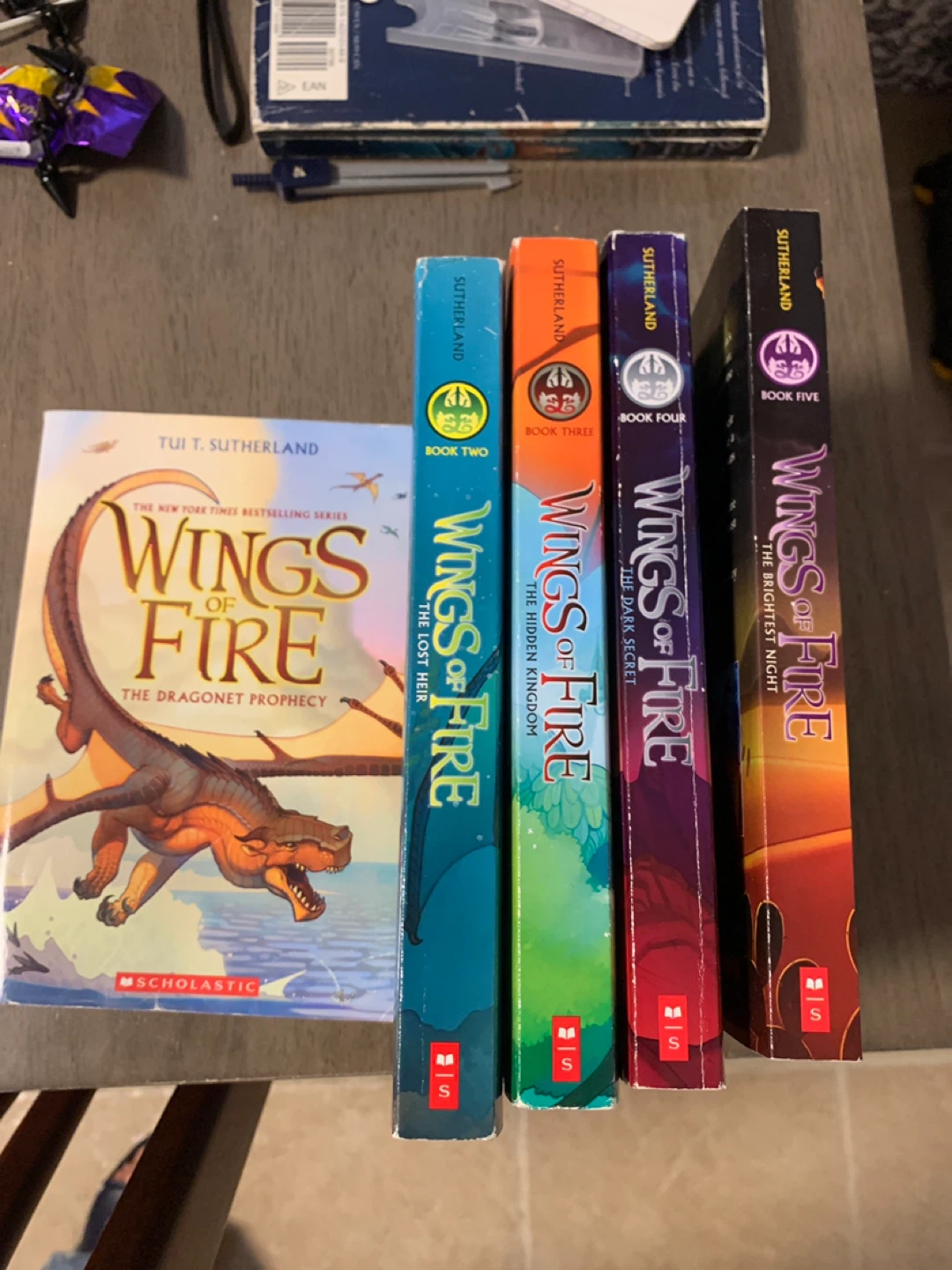 Wings of Fire Book Series by Tui T. Sutherland First 5 Books