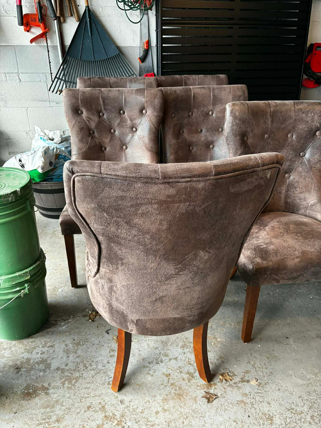 SIX DINING ROOM TABLE CHAIRS - photo 2