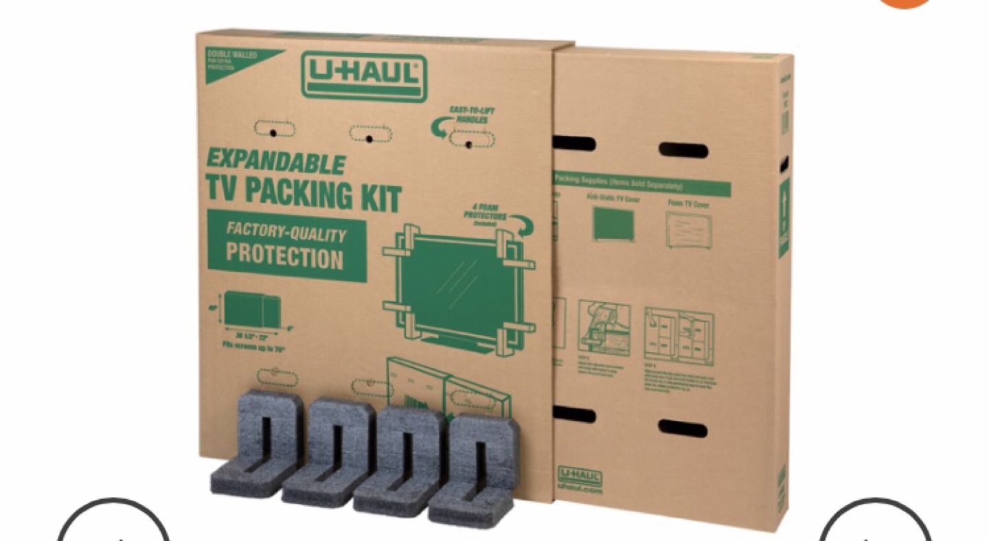 U-Haul Expandable TV Packing Kit for Screens up to 70" - photo 4