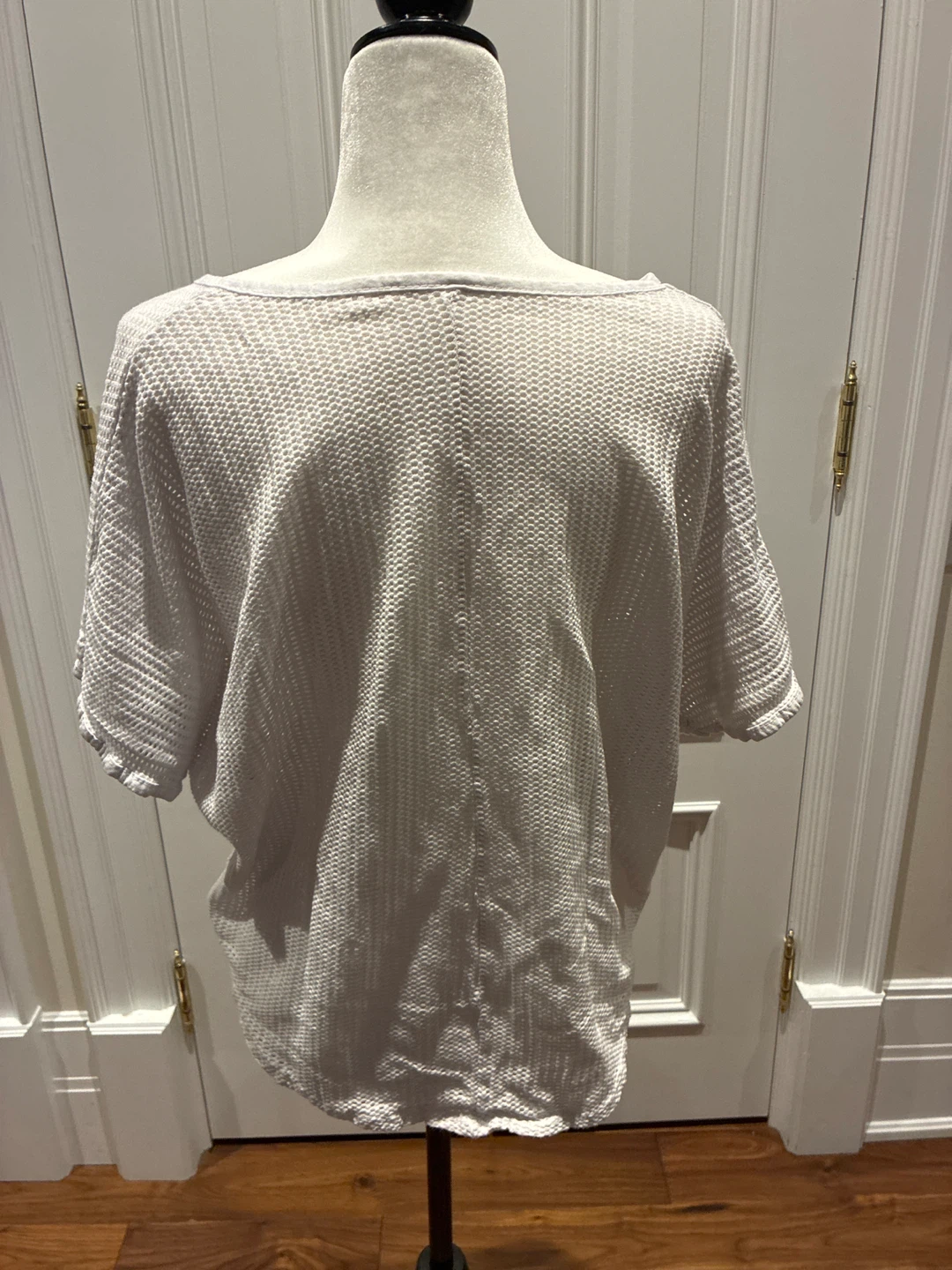 Women's White Waffle Knit Top - photo 2