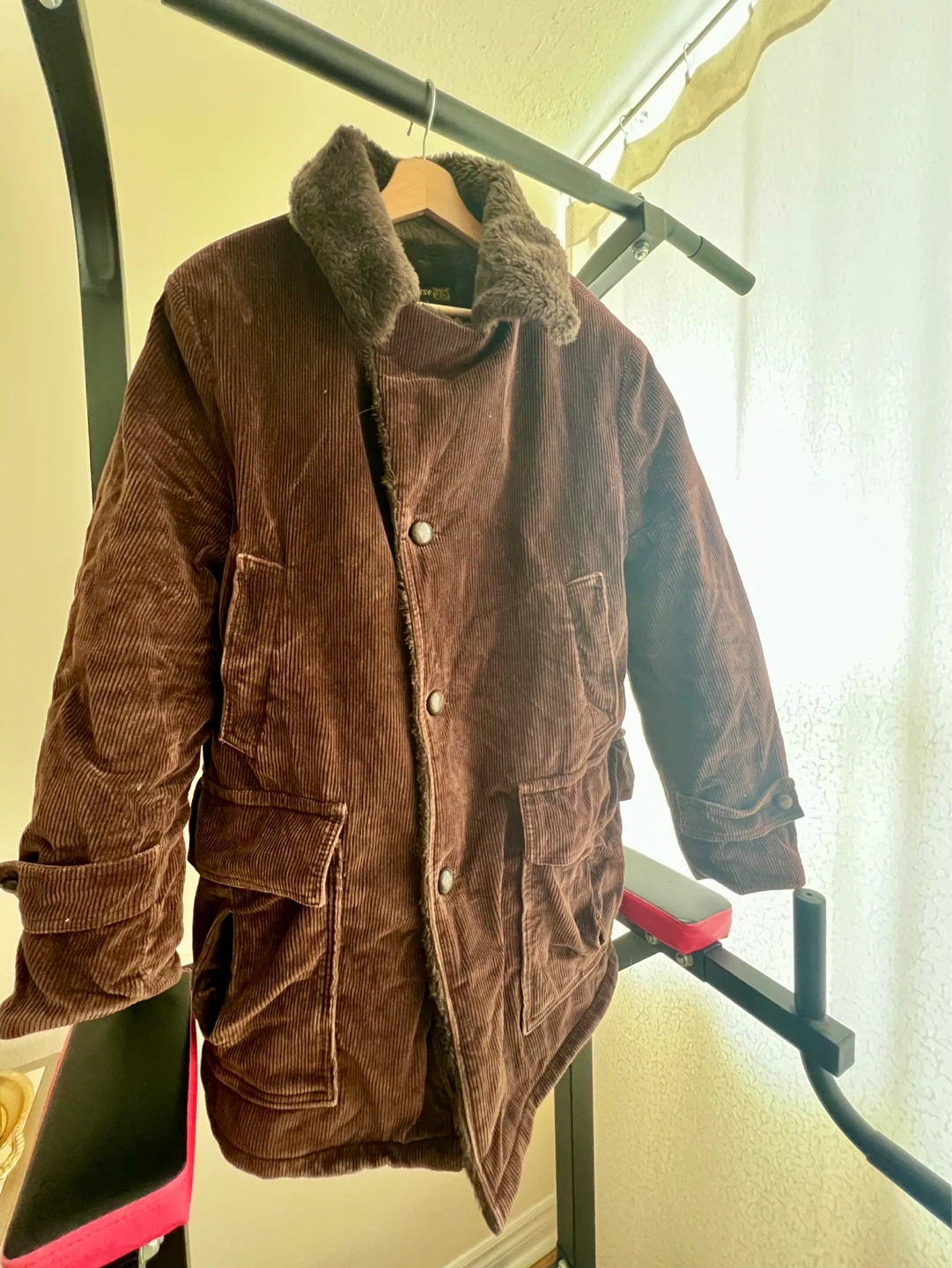 Vintage House of Peerless Faux Fur Lined Corduroy Coat - photo 4