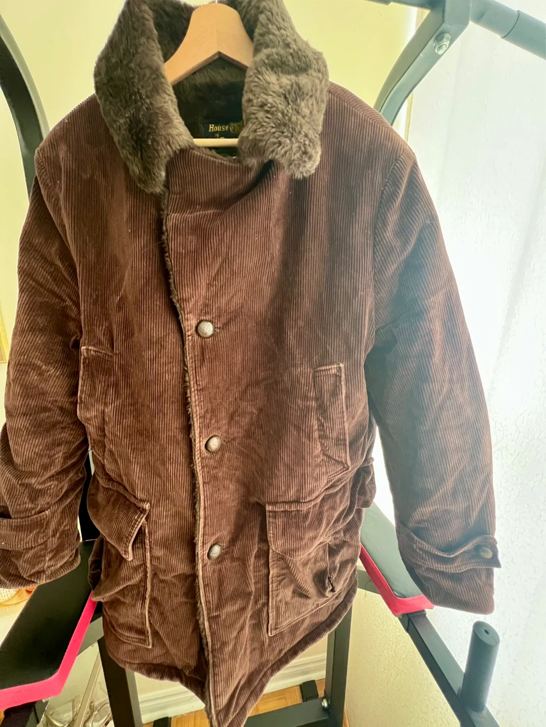 Vintage House of Peerless Faux Fur Lined Corduroy Coat - photo 5