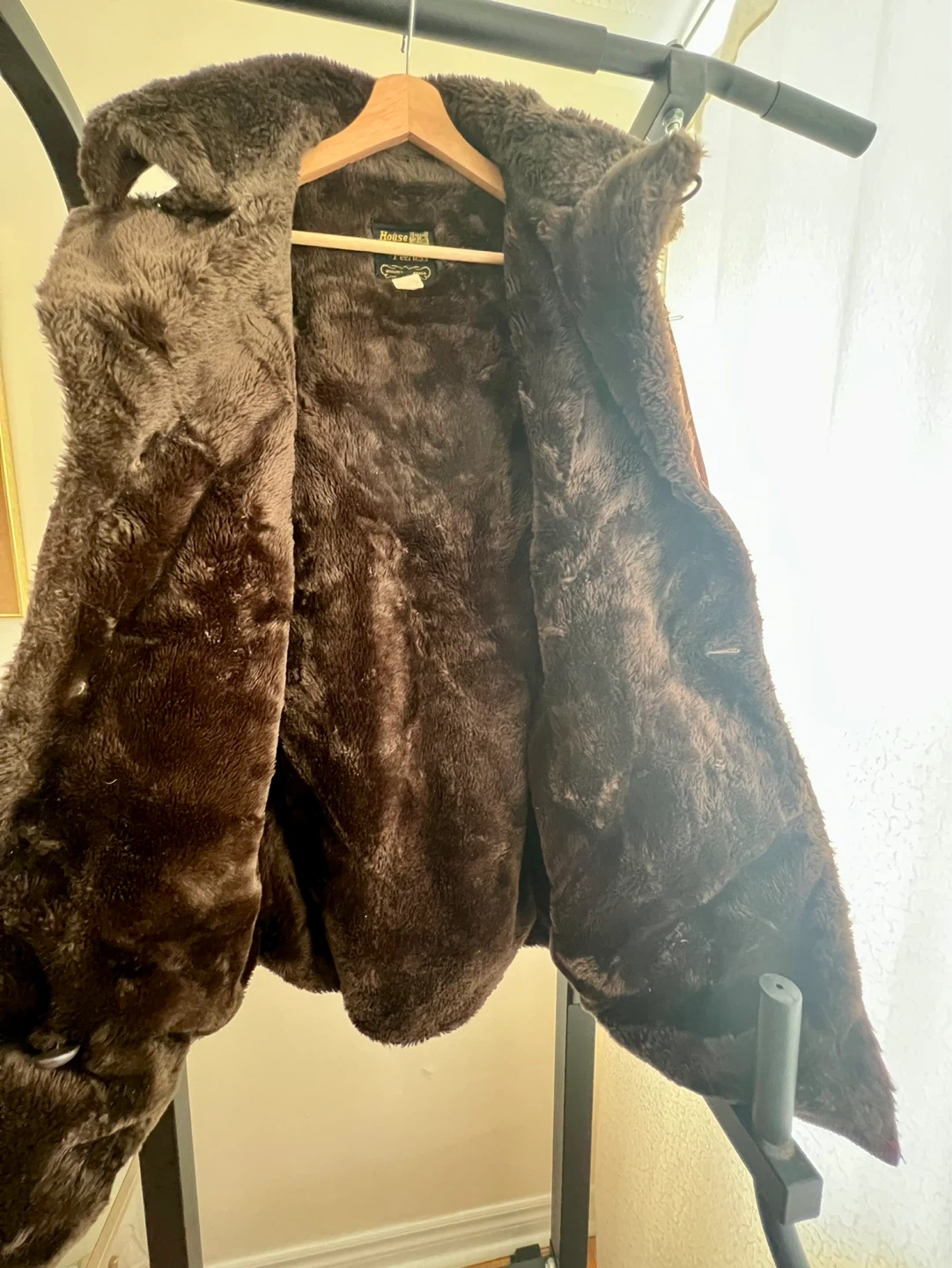 Vintage House of Peerless Faux Fur Lined Corduroy Coat - photo 2