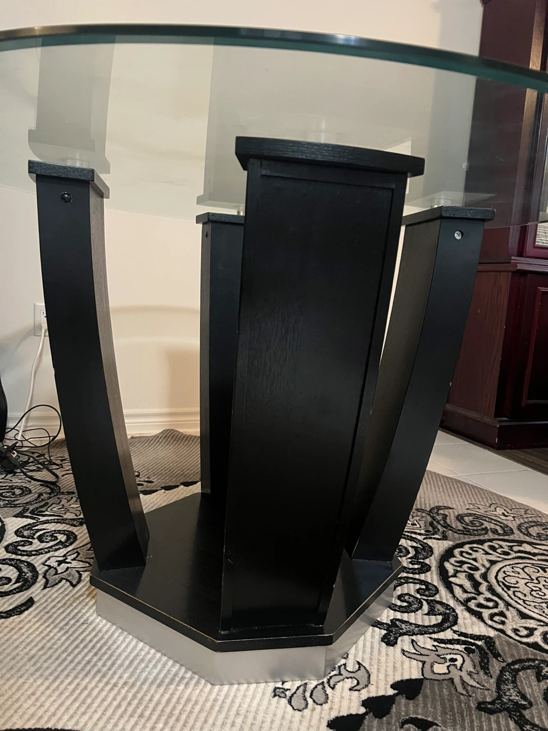 Glass Top Dining Table with 4 Chairs - photo 5