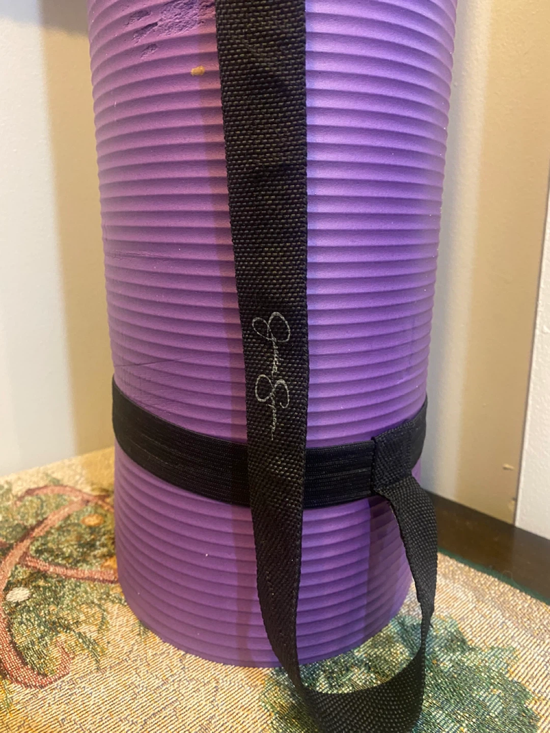 Jessica Simpson Purple Yoga Mat with Strap - photo 2