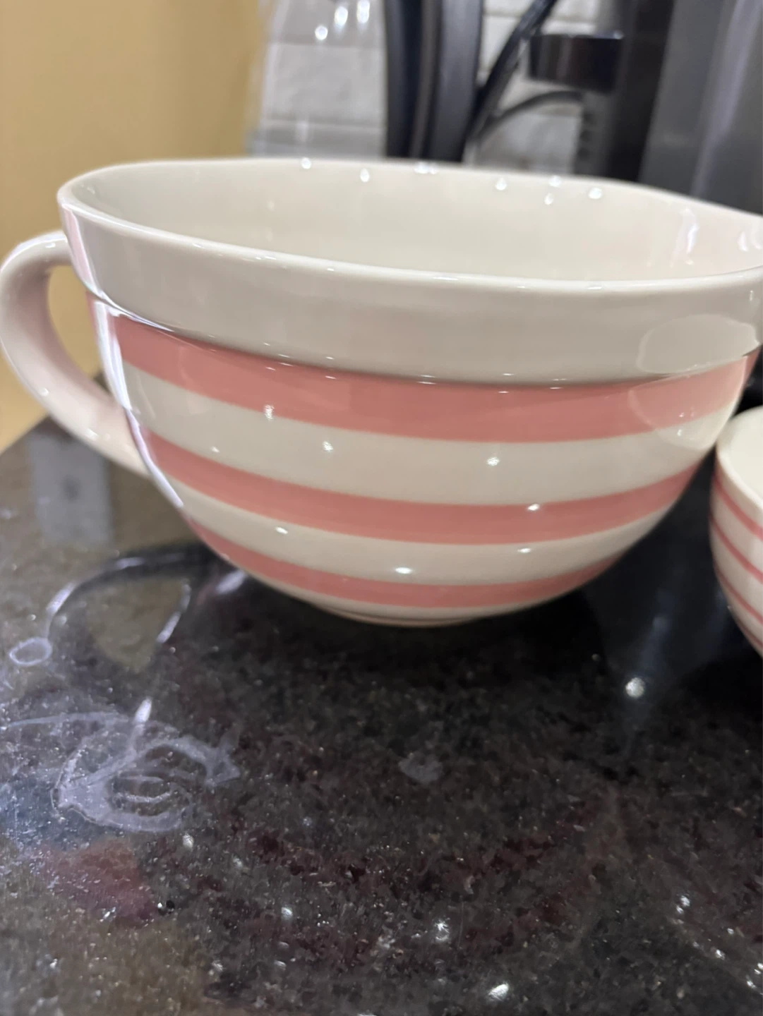 Pink Stripe Mixing Bowl and Small Bowl Set - photo 2
