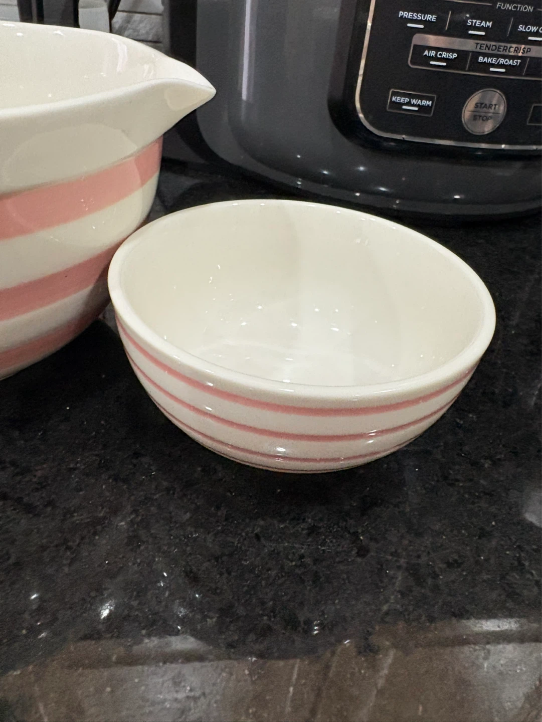 Pink Stripe Mixing Bowl and Small Bowl Set - photo 5