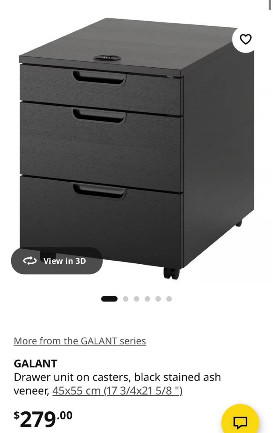 IKEA GALANT Drawer Unit on Casters