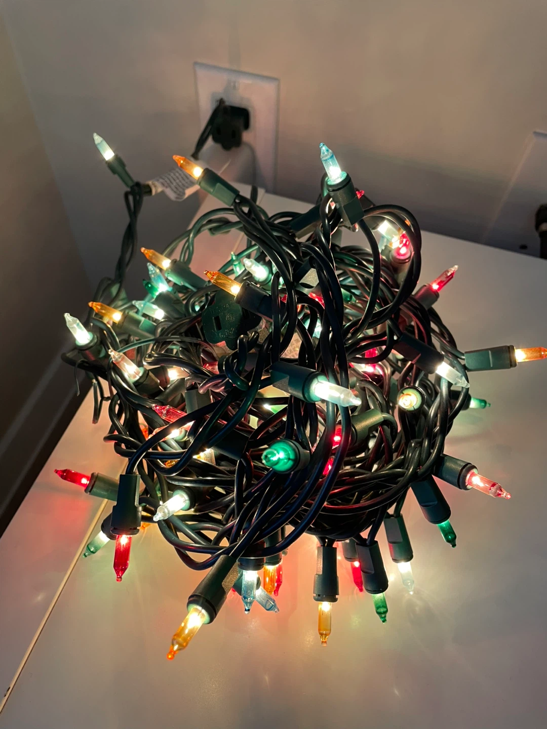 Multi-colored Christmas lights - photo 3