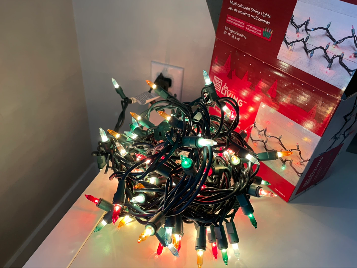 Multi-colored Christmas lights - photo 2