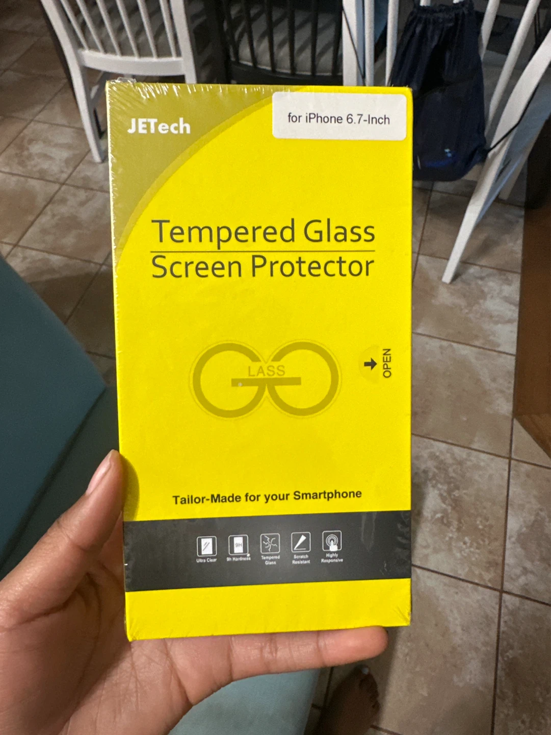 JETech Tempered Glass Screen Protector for iPhone 6.7-Inch