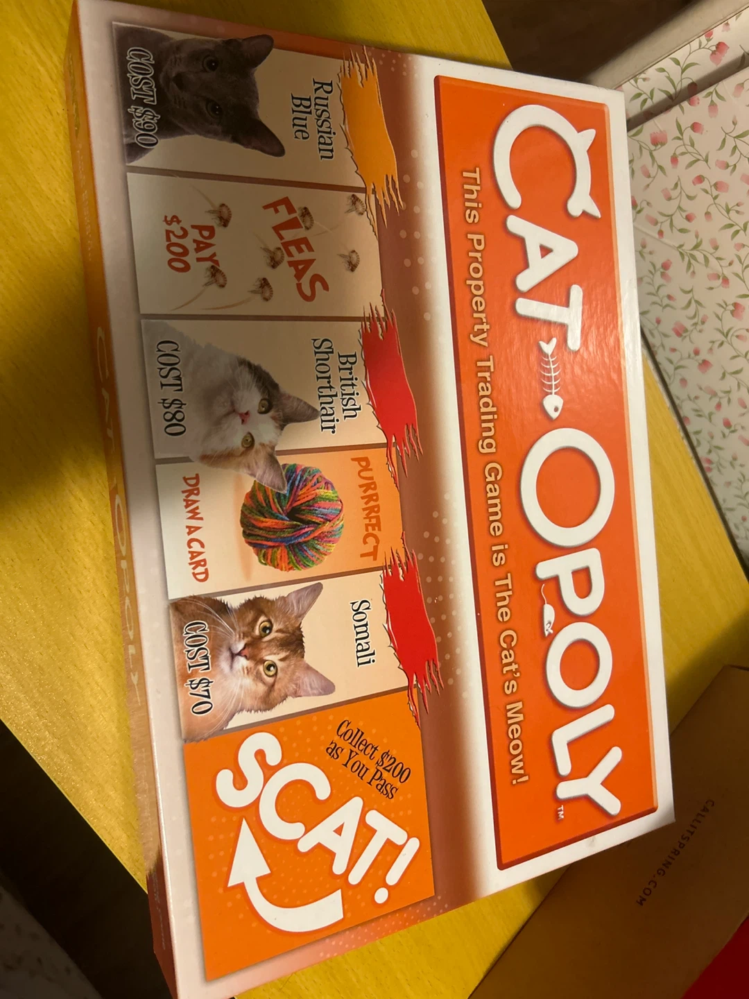 Cat-Opoly Board Game