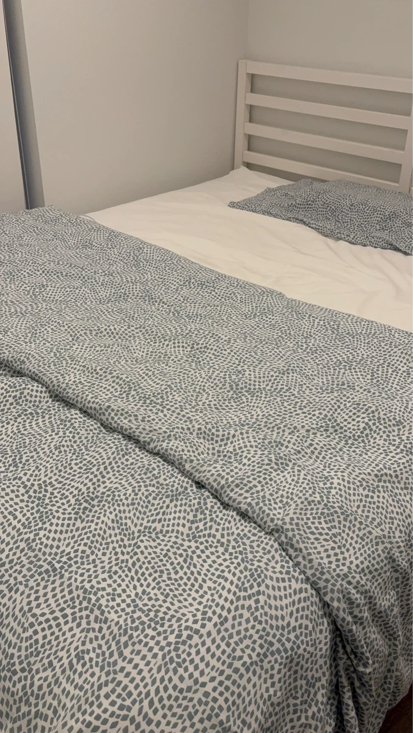 IKEA MALM Bed Frame with Headboard, queen size mattress