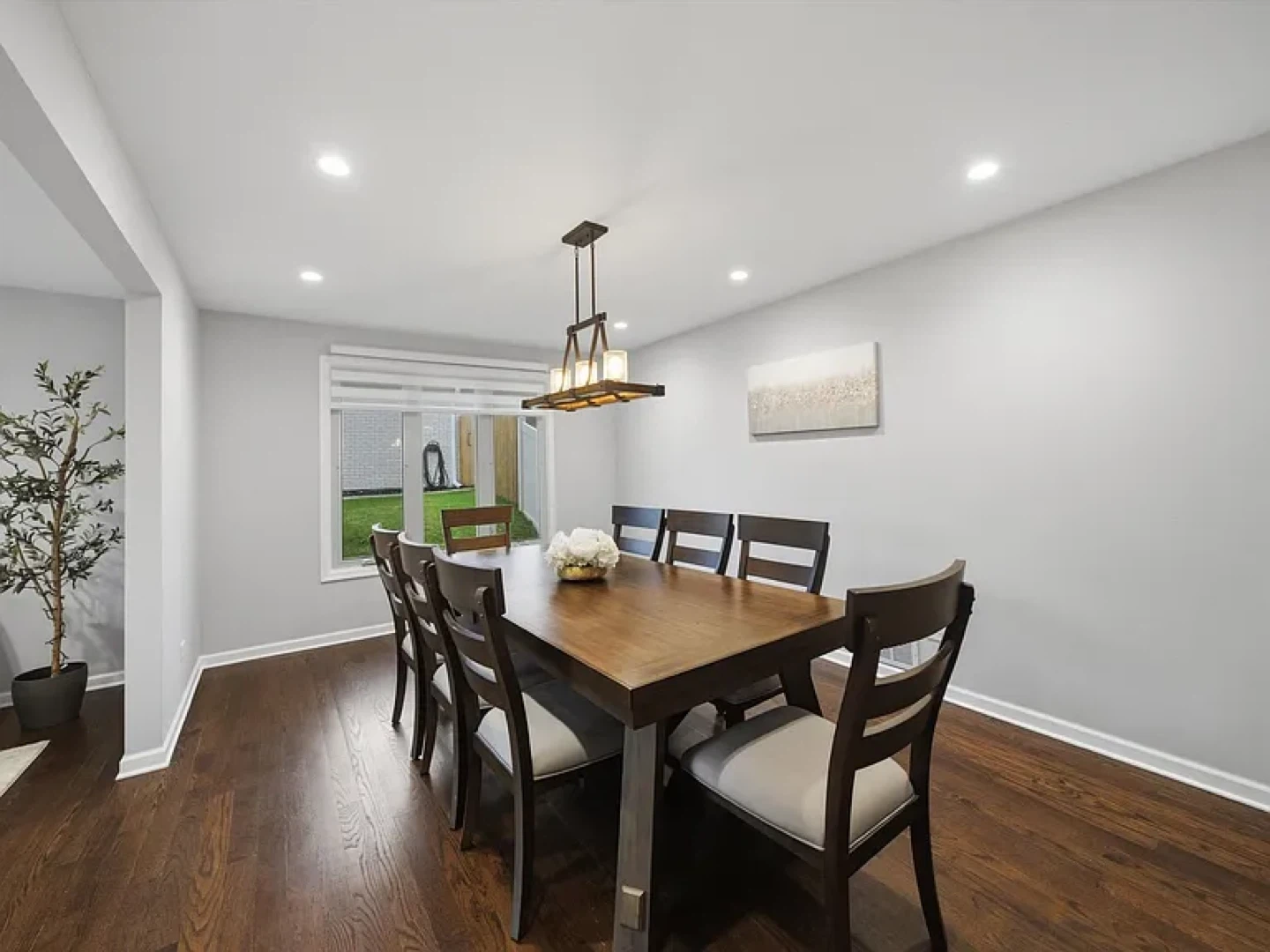 Wooden Dining Table and Chairs Set