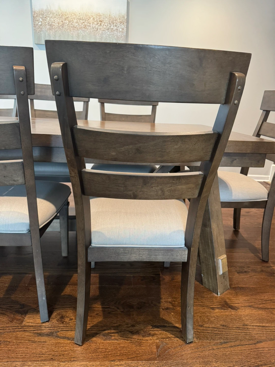 Wooden Dining Table and Chairs Set - photo 3