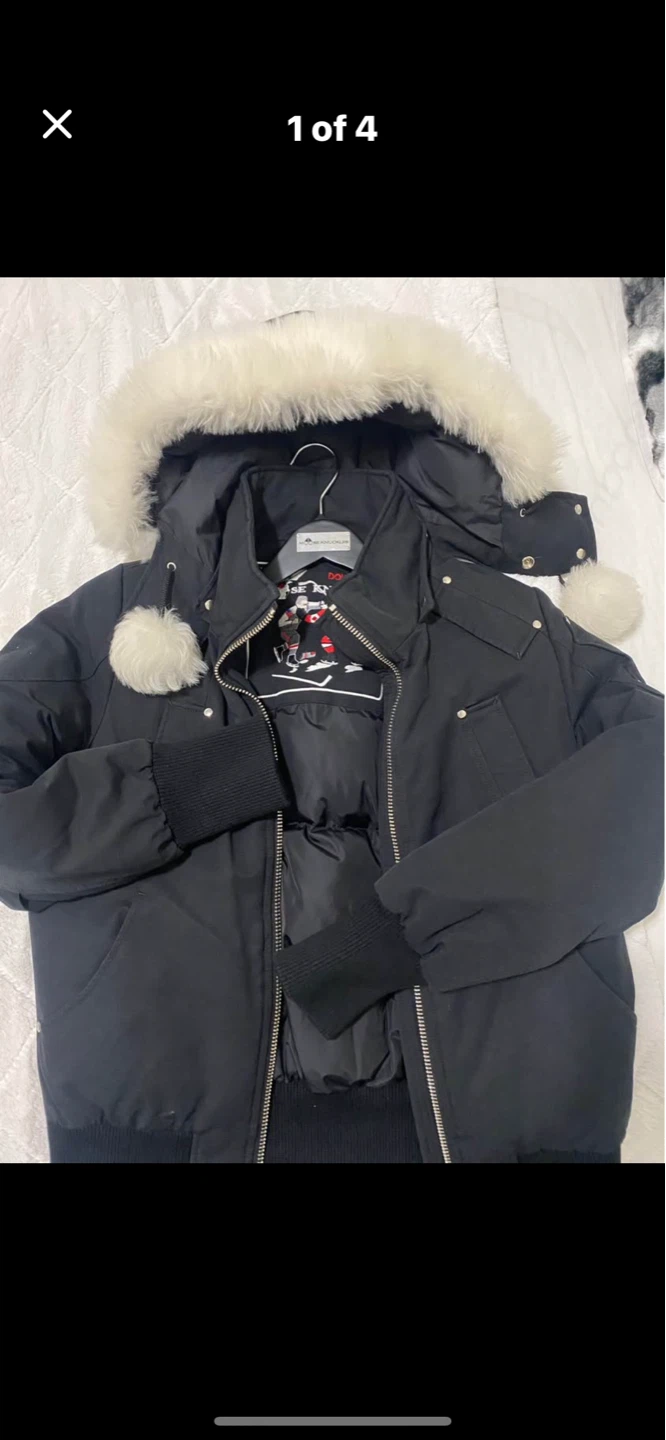 Canada Goose Black Down Puffer Bomber Jacket