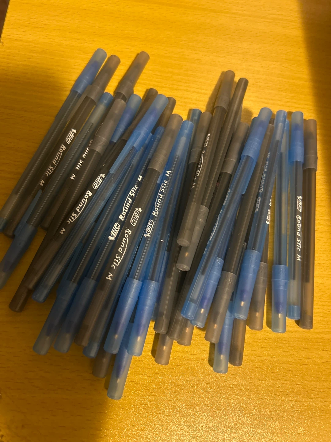 Lot of BIC Round Stic M Ballpoint Pens