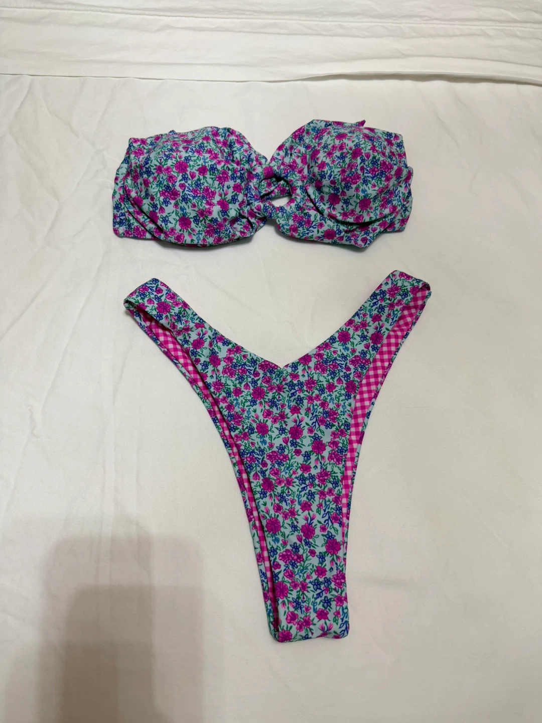 Floral Bandeau Bikini Set - photo 3