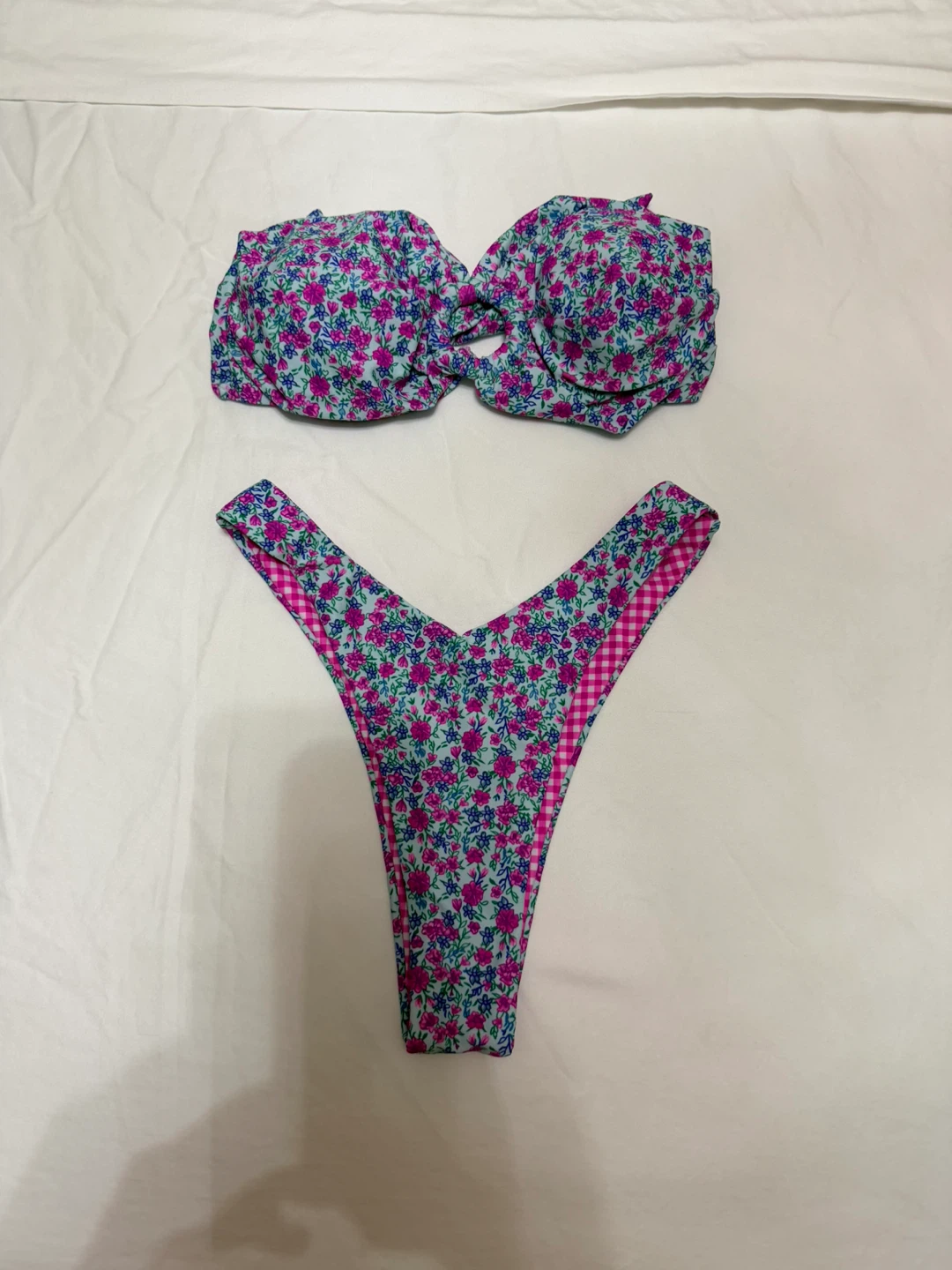 Floral Bandeau Bikini Set