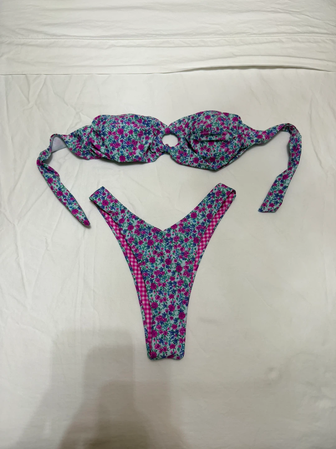 Floral Bandeau Bikini Set - photo 5