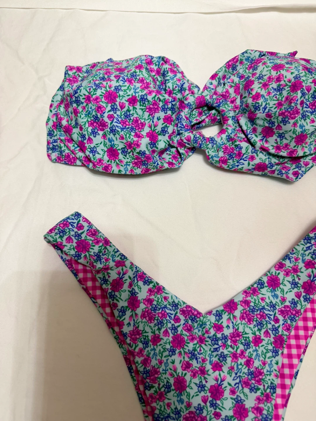 Floral Bandeau Bikini Set - photo 2