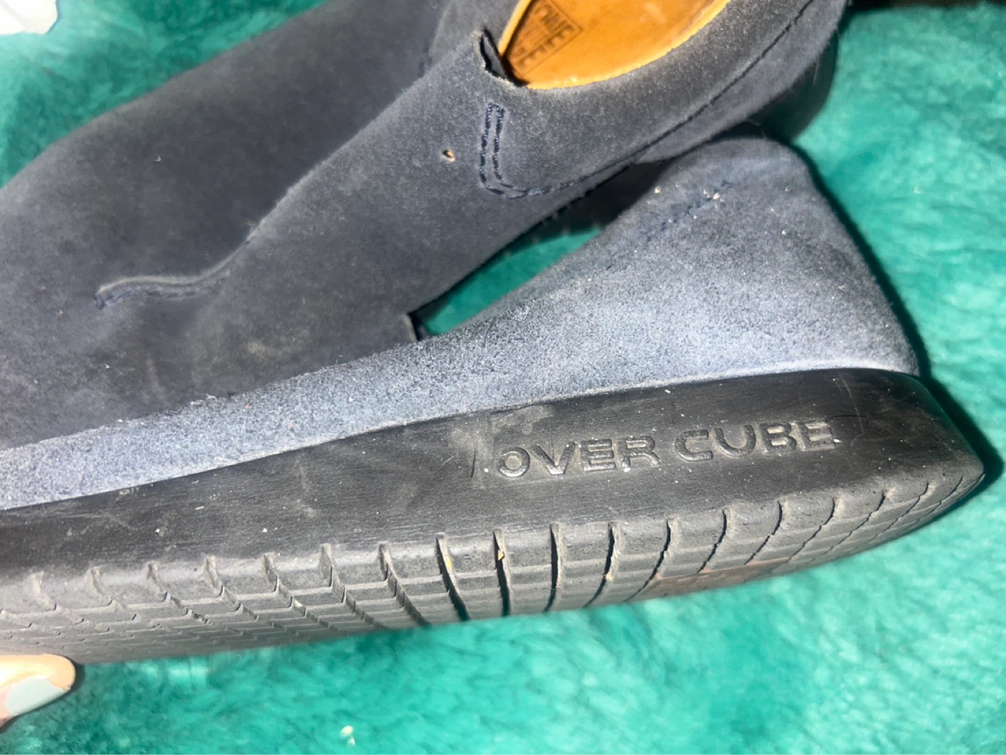 Over Cube Suede Slip-on Shoes - photo 3