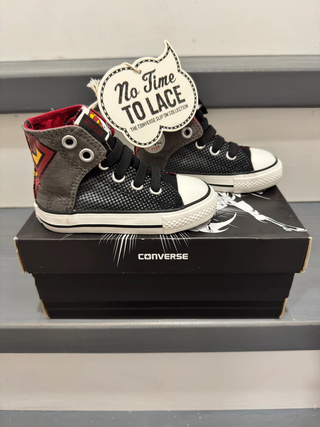 Converse superman chucks infant size 5C shoes BNIB - photo 3