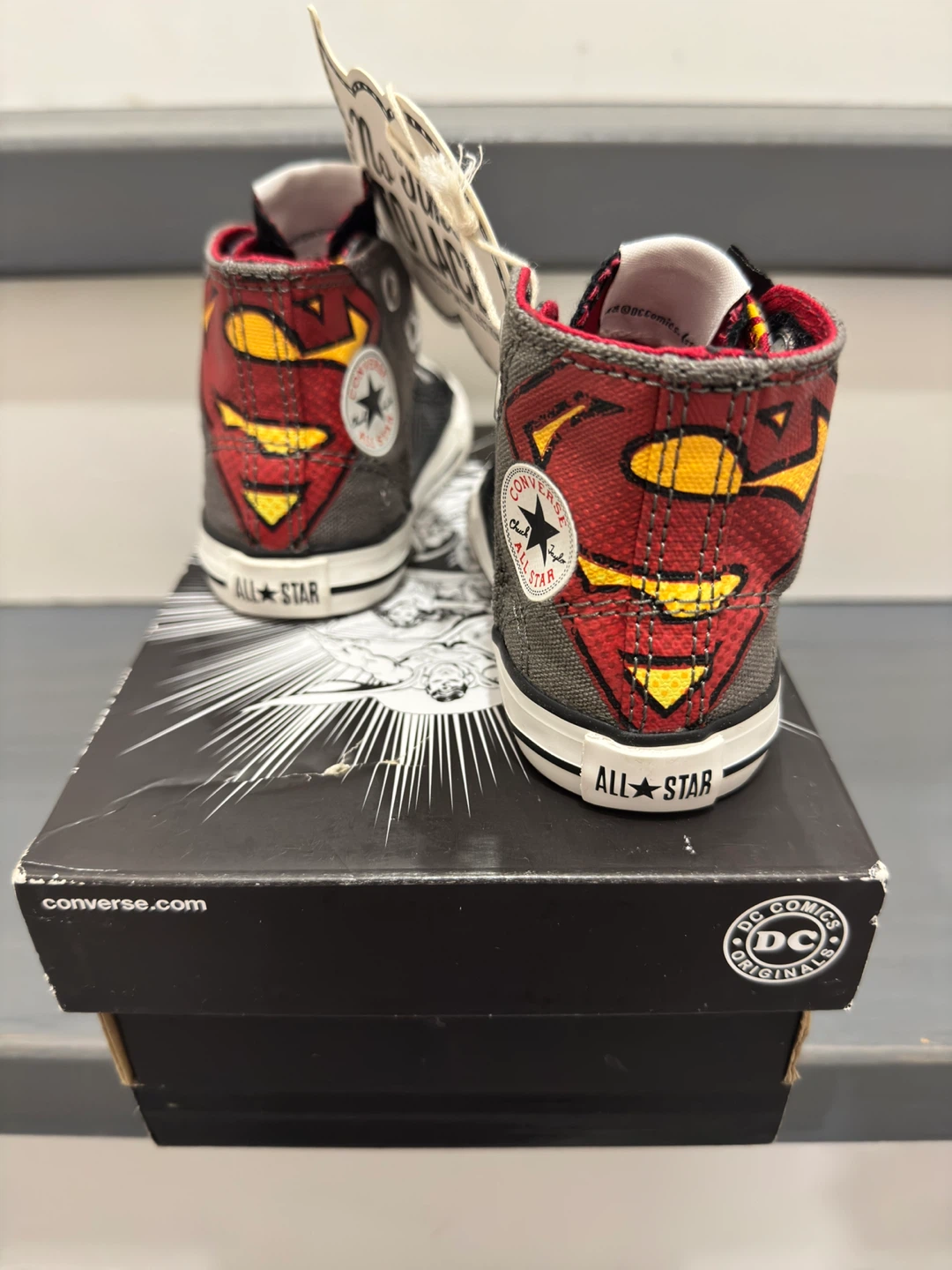 Converse superman chucks infant size 5C shoes BNIB - photo 4
