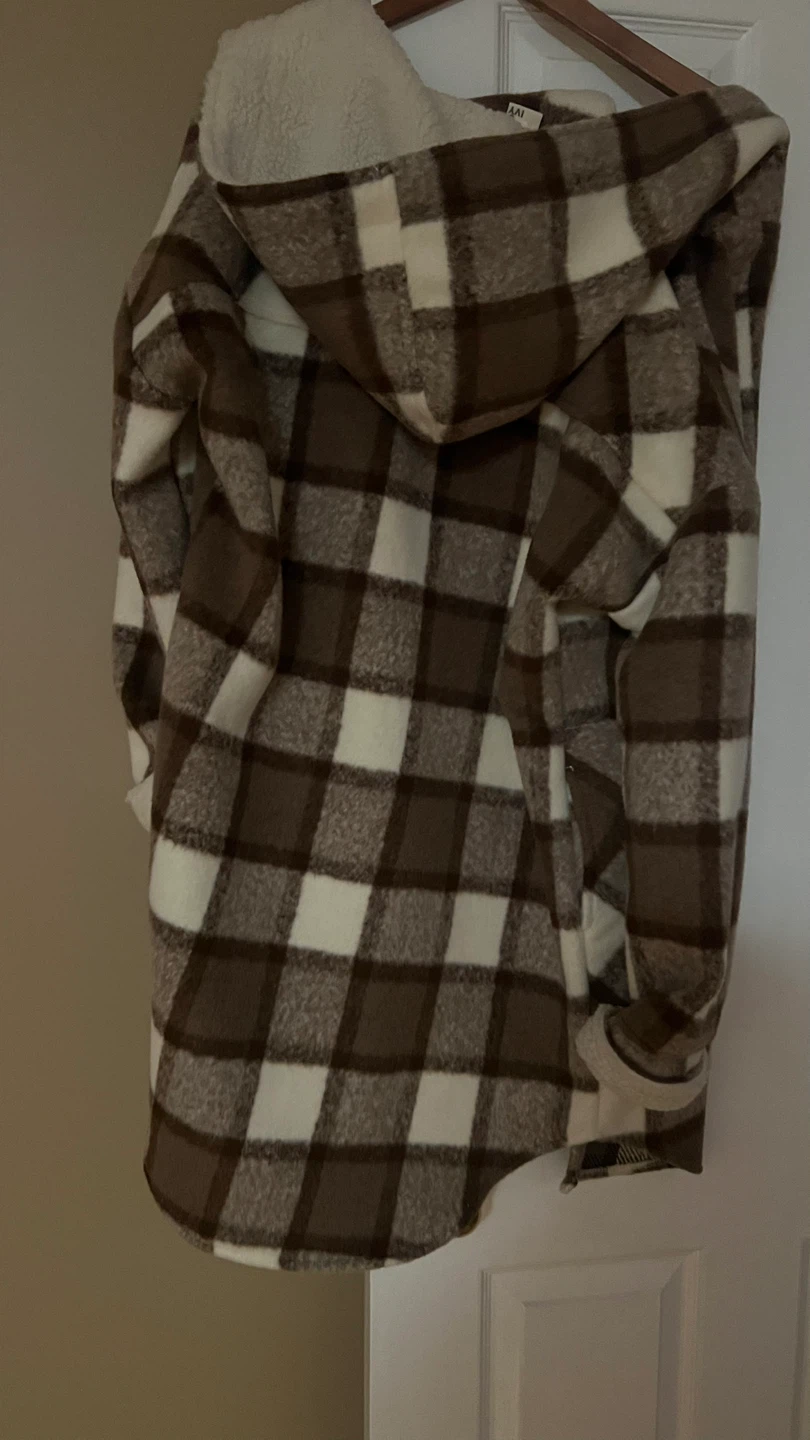 Oak & Ivy Plaid Sherpa Lined Hooded Jacket - photo 2