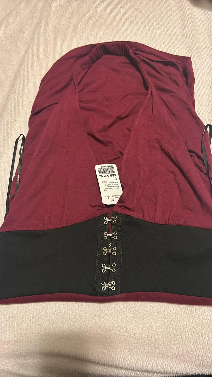 Forever 21 Halter Top with Corset Detail - Size L