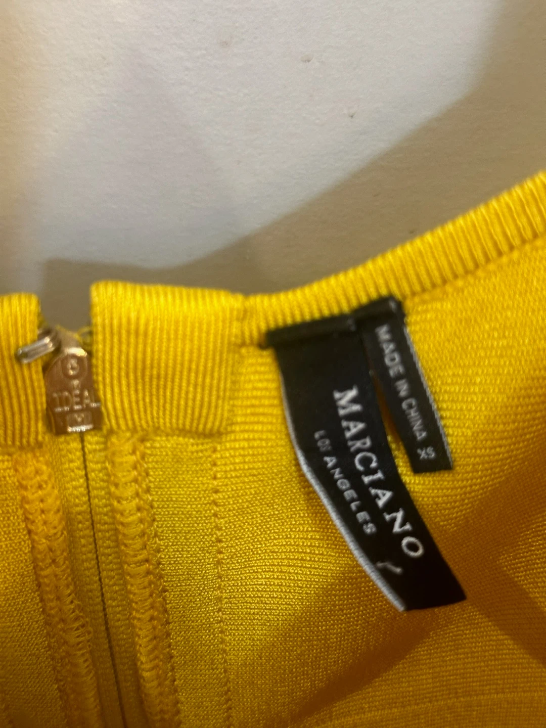 Marciano Yellow Sleeveless Bodycon Dress Xsmall - photo 4