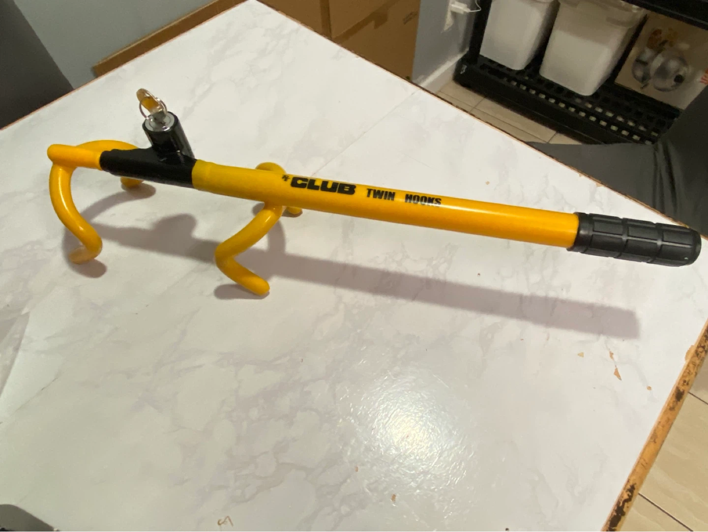 The Club 3000 Twin Hooks Steering Wheel Lock