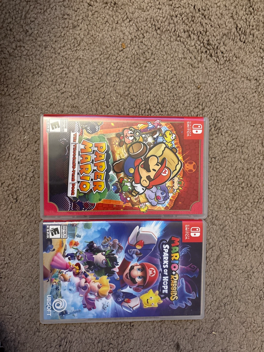 Nintendo Switch Games : Paper Mario & Mario Rabbids